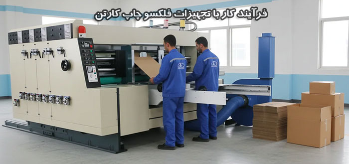 آشنایی با فرآیند کار با تجهیزات فلکسو چاپ کارتن