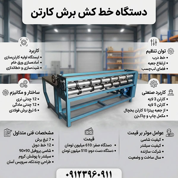 روش های خرید دستگاه خط کش برش کارتن